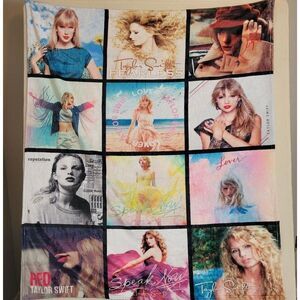 TAYLOR SWIFT ALBUM COVER SOFT PLUSH COZY BLANKET THROW SWIFTIE